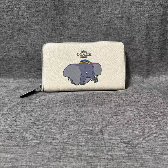 NEW Disney X Coach Medium Zip Around Wallet With Dumbo-Authentic - Picture 2 of 11